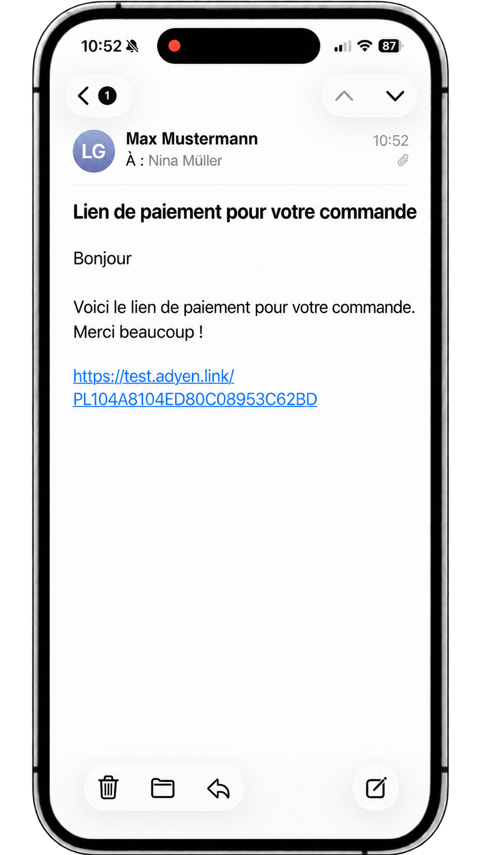 FR Pay by Link Mail