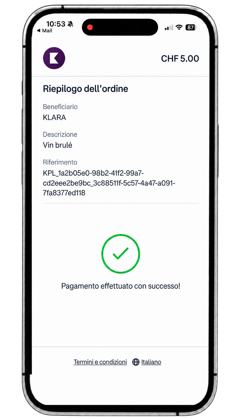 IT Pay by Link Success
