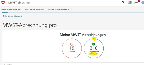 mwst umsatzabstimmung Screenshot