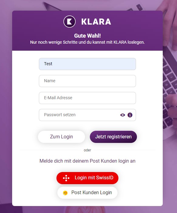 KLARA_Registration