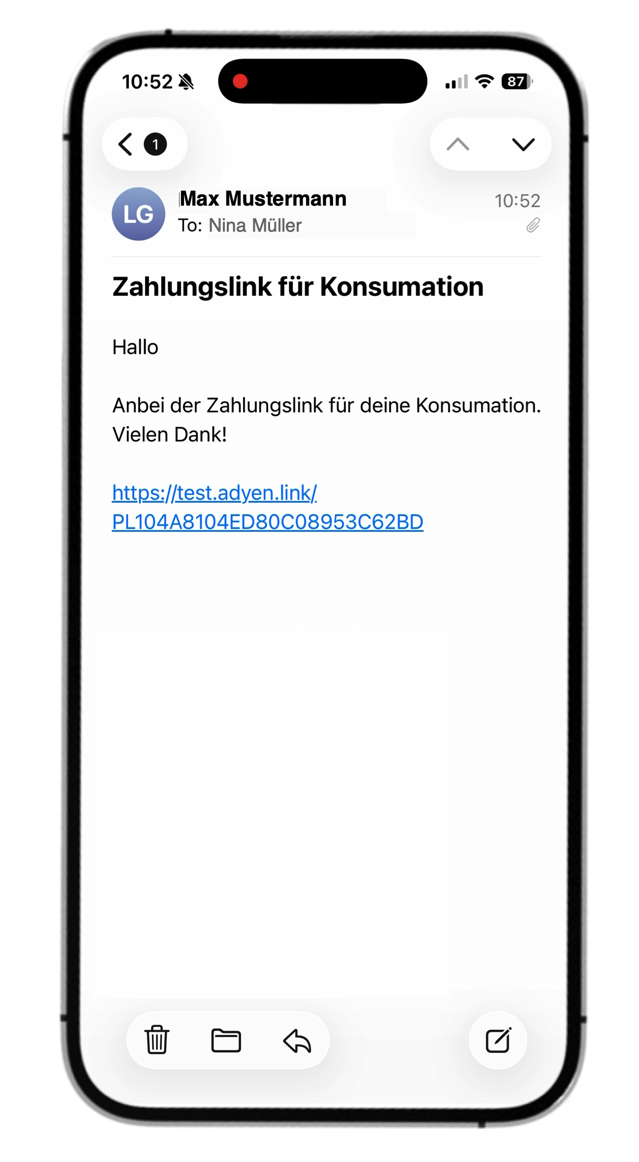 Link verschicken