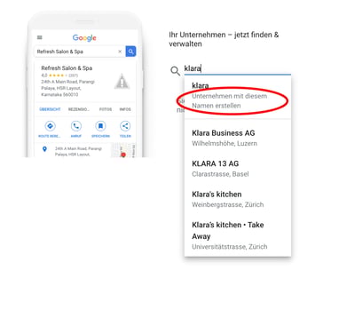 Google Unternehmensprofil erstellen Screenshot