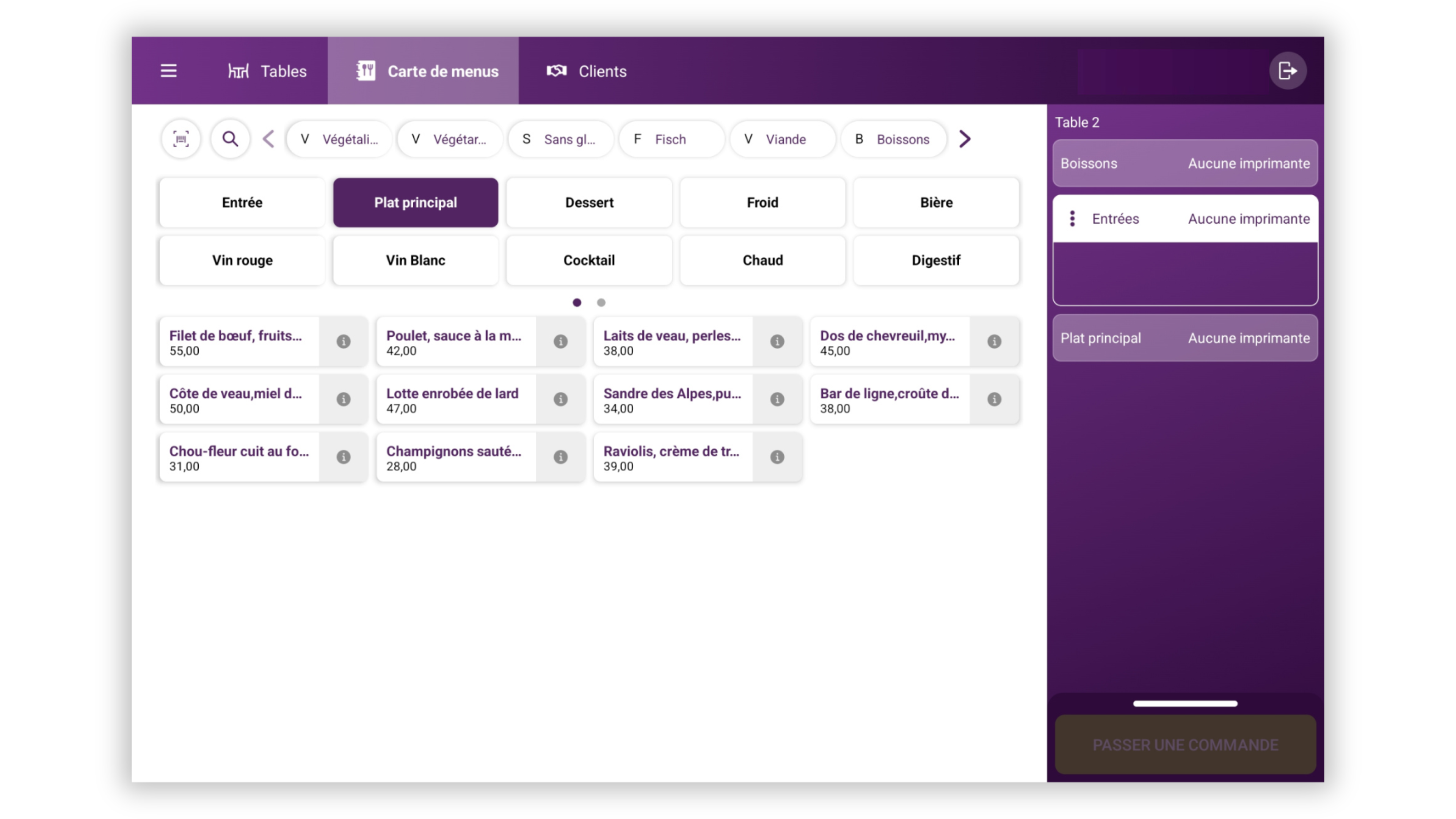 klara-pos-screen-gastro-bestellung-aufnehmen-FR