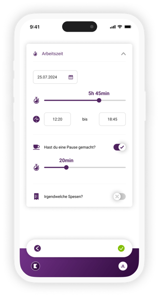 klara-screen-zeit-rapportieren-mobile-de