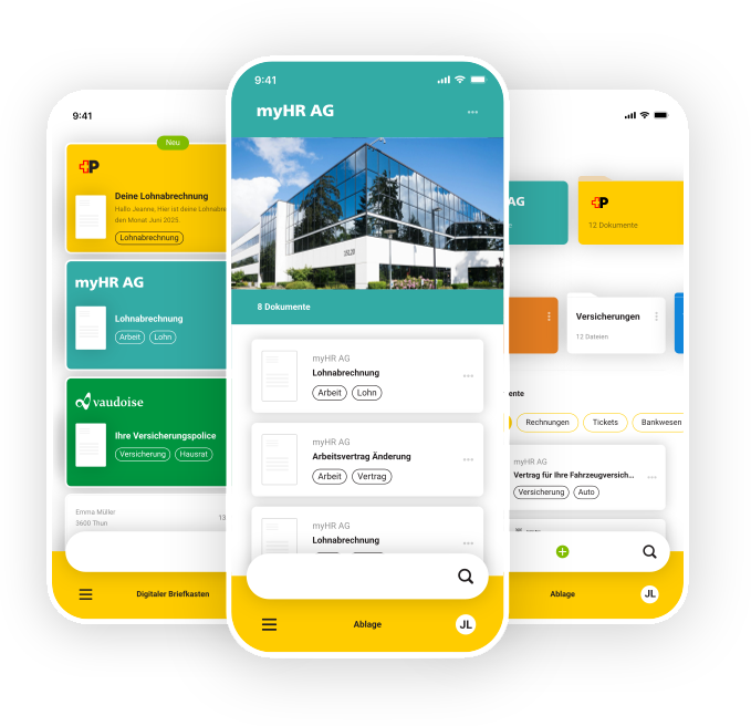 Lohnabrechnung digital versenden - Firmenordner für Employer Branding