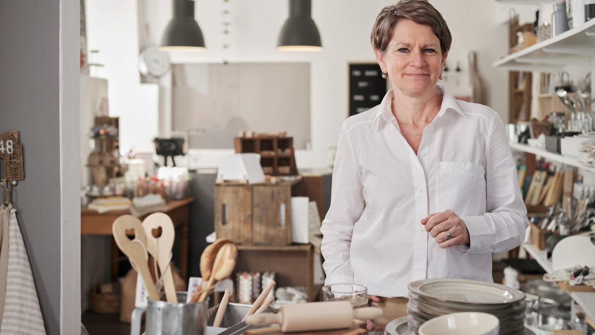 Kathrin Erne in ihrem Geschäft 