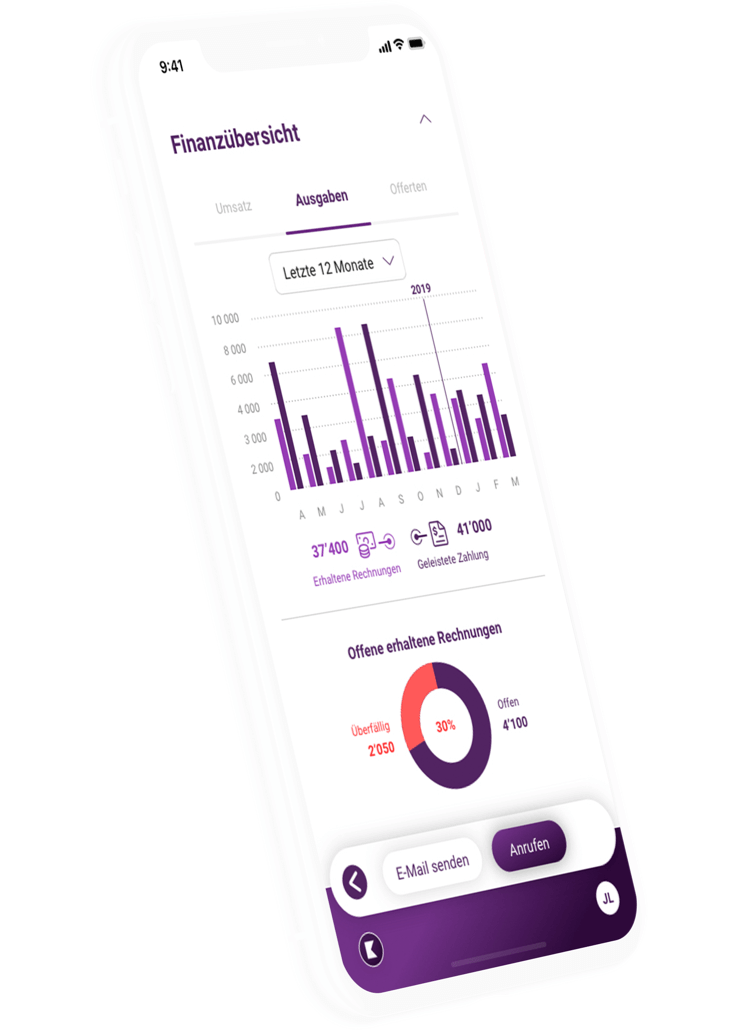 klara-website-device-iphone-myklara-app-uebersicht-finanzen-de